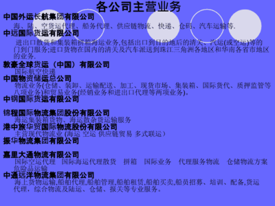 货运代理(排名前十企业)(2013)